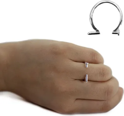Produktbild von Oblique Unique Nagel Ring Fingerring Damenring Schmuck Halloween Karneval Fasching Party