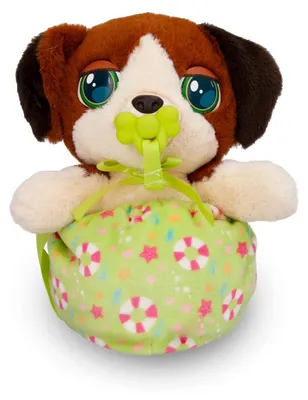 Produktbild von Plüschtier Kuscheltier Hund - Interaktiver Plüschhund - Beagle - Mit Tragetasche - 13 cm