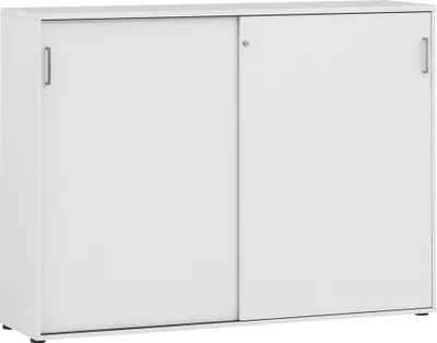 Produktbild von Büro Raumteiler Aktenschrank abschließbar META-80 in Licht grau, B/H/T: ca. 160,2/119,4/41 cm