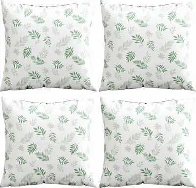 Obrázok produktu pre vidaXL Streupillows list 4 ks listový vzor 60 x 60 cm polyesterová tkanina