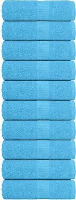 Produktbild von Gästetücher FROGN 10 Stk. - Hohe Qualität - Türkis 30x50 cm 360 g/m² - Duschtücher CC479
