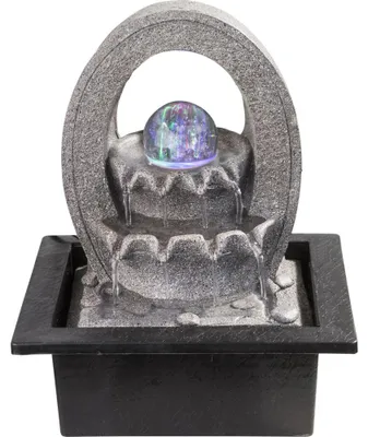 Produktbild von RGB LED Tischbrunnen mit Farbwechsel, Höhe 25,5 cm