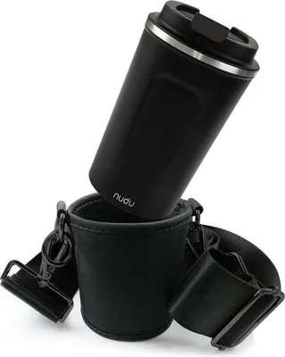Produktbild von Famanu Becherhalter mit Thermobecher - Schwarz