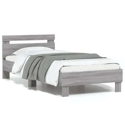 Obrázok produktu pre vidaXL Rám postele s čelom sivý Sonoma 75x190 cm materiál na báze dreva