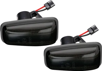 Produktbild von 2x LED Seitenblinker Blinker in Schwarz Smoke SET für Peugeot 106 306 406 806