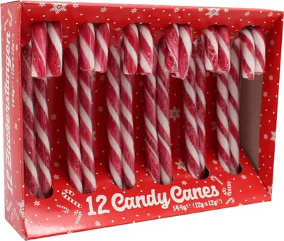 Produktbild von Candy Canes Zuckerstangen einzelnt verpackt (12x12g) 144g