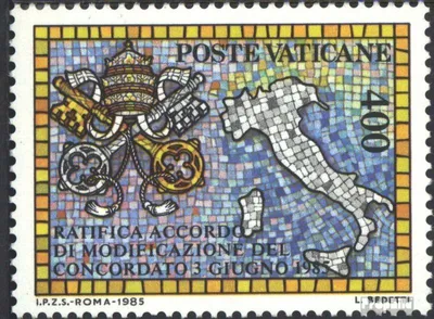 Produktbild von Briefmarken Vatikanstadt 1985 Mi 882 (kompl.Ausgabe) gestempelt Konkordat