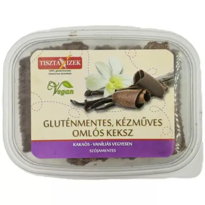 Produktbild von Vegane glutenfreie Kekse mit Kakao und Vanille hausgemacht 180g / ohne Zuckerzusatz