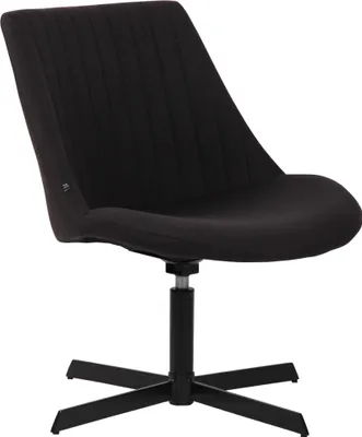 Produktbild von CLP Lounger Granby Stoff mit Metallgestell und Rückenlehne schwarz