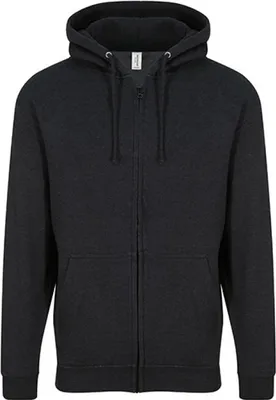 Produktbild von Just Hoods JH050 | Herren Kapuzenpulli mit Reisverschluss / Zoodie - Farbe: Black Smoke - Größe: XXL