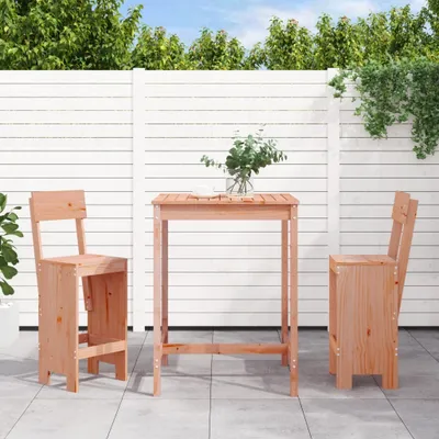 Produktbild von Cloris Designermöbel 3-tlg. Gartenbar-Set Massivholz Douglasie 2024 Neu