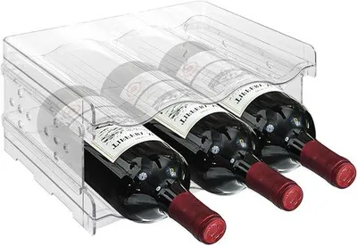 Produktbild von Famanu Flaschenregal stapelbar - transparent, für 6 Flaschen