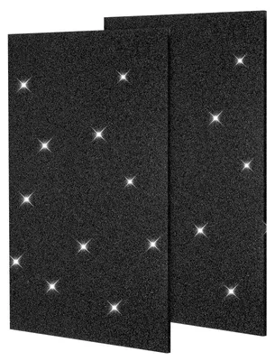 Acrylplatten 0,3 cm, 2 Stück, Schwarz Glänzend, 20,5 x 30,5 cm