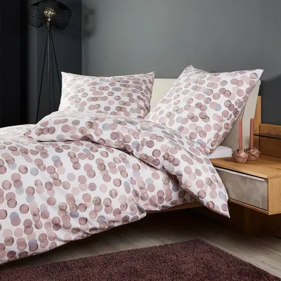 Produktbild von Janine Feinbiber Bettwäsche Davos 65176 altrosa beere 160x210 cm + 65x100 cm