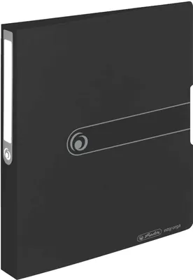 Produktbild von Herlitz 11205754, Lagerung, Polypropylen (PP), Schwarz, A4, Rundring, 1 Stück(e)