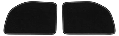 Produktbild von Velours-Fußmatten Hinten für Porsche 944 1976-1988 (Coupé) – 2-tlg, Schwarz, passgenau – Wielganizator LUX