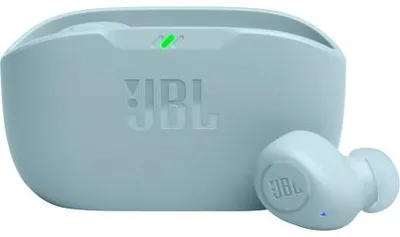Produktbild von In-Ear-Kopfhörer JBL Wave Buds, True Wireless, Deep Bass, Hellblau