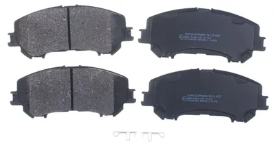 Produktbild von DENCKERMANN B111405 Zubehörsatz Scheibenbremsbelag Vorne für NISSAN Qashqai II (J11, J11) X-TRAIL (T32)