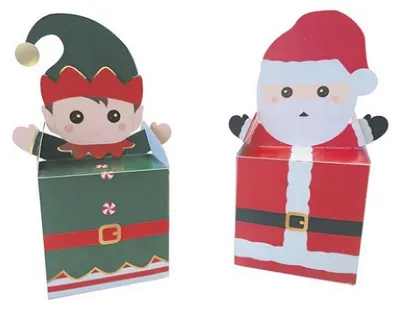 Productafbeelding van PartyPro Knutselset: Kleine, schattige kerstdoosjes