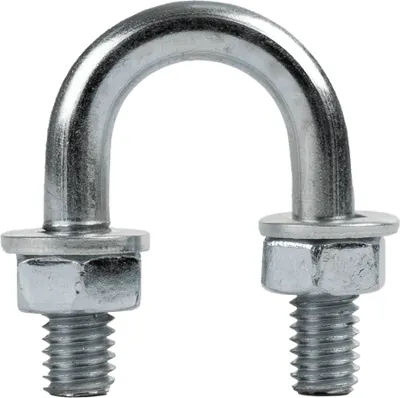 Produktbild von DROMET Bügelschraube M6 x 14 mm (1/4") Typ B U-Bolzen verzinkt mit Muttern
