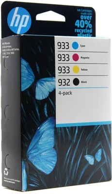 Produktbild von HP 932/933 (6ZC71AE) Multipack Original Druckerpatronen 1xSchwarz, 1xBlau, 1xRot, 1xGelb für HP OfficeJet 6100, 6600, 6700, 71xx, 7510, 76xx