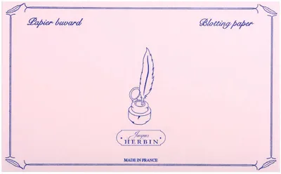 Immagine prodotto di Carta assorbente Herbin 10 fogli rosa