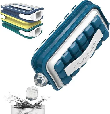Produktbild von Famanu Eiswürfelform mit Deckel - 18 Eiswürfel, hygienisch und platzsparend