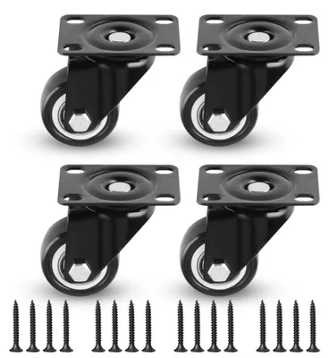 Imagen del producto de Juego de 4 ruedas giratorias de 360 grados para el transporte de muebles