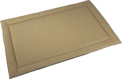 Zdjęcie produktu dla Wodoodporne legowisko dla psa rozmiar 110x70 cm – trwałe, łatwoczyszczące, codura, mata dla małych, średnich i dużych psów, do domu i na zewnątrz – kolor cappuchino