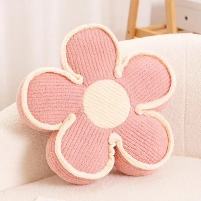 Produktbild von Vloerkissen Blume, weich, 33,7 cm, rosa, für Kinderzimmer