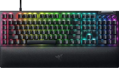 Productafbeelding van Razer BlackWidow V4, Kabel, USB, Mechanische schakelaar, QWERTY-indeling, RGB LED-verlichting, Zwart