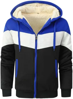Productafbeelding van Omgoods - Heren Full Zip Hoodie - Fleece Lined Pullover met Capuchon