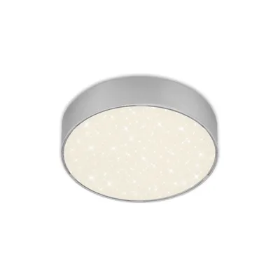 Zdjęcie produktu dla Lampa sufitowa LED BRILONER FLAME STAR, dekor gwiazdy, bez ramki, neutralne białe światło, kolor srebrny, 15,7 x 3,6 cm