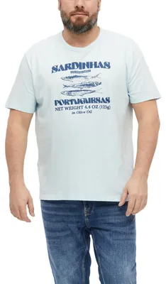 Produktbild von s.Oliver Herren T-Shirt – Big Size Fit, Flammgarn, Frontprint