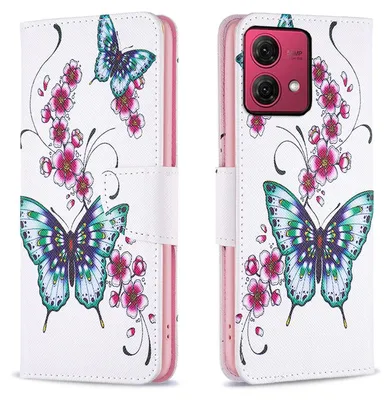 Immagine prodotto di Per Motorola Moto G84 5G libro Custodia del telefono cellulare Motif 4 Custodia di copertura di protezione
