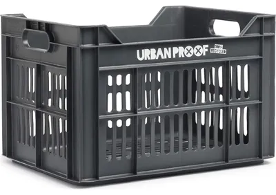 Productafbeelding van Fietskrat 30 liter - Gerecycled - Asgrijs