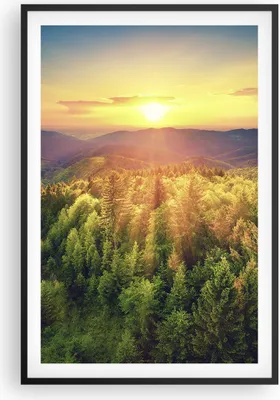 Produktbild von Gerahmtes Poster - Schwarzer Rahmen - Berge Natur - 61x91,5 cm - Wand Bild - Wanddeko - Wandbilder - Kunstposter - Wandposter - Bilderrahmen - Bilder - Kunstdruck - Wandbild - P2BPA61x91-3697