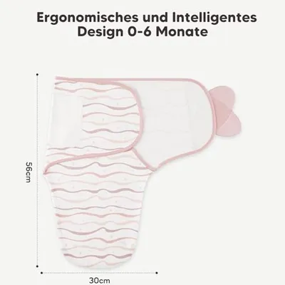 Atmungsaktive Wickeltücher für Babys aus 100% Baumwolle, Hauptbild