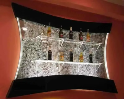 Produktbild von LED Regal Bar Wasser Wand Säule Beleuchtete Wasserwände Bar Theke Regal Möbel