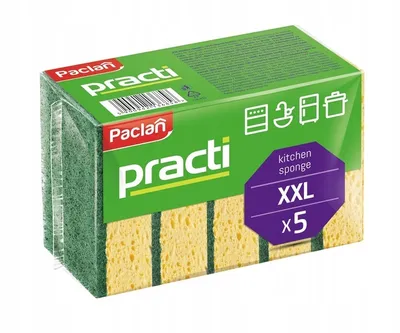 Zdjęcie produktu dla Paclan Practi Gąbki do Naczyń 5szt.