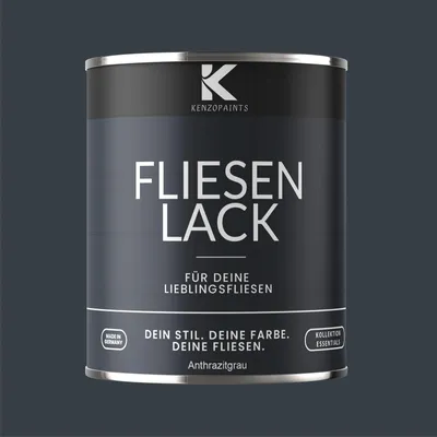 Produktbild von Kenzopaints 750ml Fliesenlack Fliesenfarbe - Anthrazitgrau (RAL 7016)