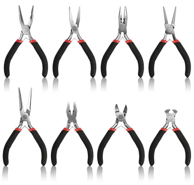 Produktbild von Schmuckzange Schmuckwerkzeug Set - 8-teilig - Mini-Zange - Kohlenstoffstahl