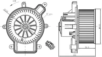 Image de NRF 34270 Ventilateur d'habitacle