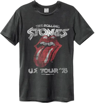 Produktbild von Amplified - "US Tour 78" T-Shirt für Herren/Damen Uni GD1476 (XL) (Holzkohle)