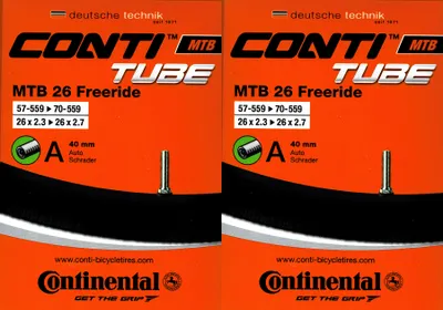 Produktbild von 2x Continental MTB 26 Freeride Schlauch 26 Zoll AV (57/70-559) AV 40mm