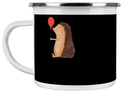 Produktbild von Mr. & Mrs. Panda Teetasse 2021 Geburtstag - Schwarz - Geschenk, Alter, Geburtstagswünsche, Geburtstagsgeschenk, Emaille Tasse, Kaffeepott, Zuneigung, Teebecher, Becher