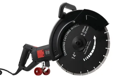 Produktbild von Wandfräse & Schlitzfräse - Kreissäge - 3200 W - Wechselstrom - Gehäuse aus Kohlenstahl - Rutschfeste Griffe
