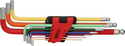 Productafbeelding van KS Tools 151.4520, 9 stuks, staal, chroom, conform DIN ISO 2936, 560 g