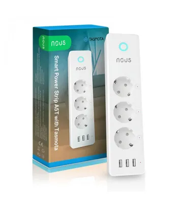 Immagine prodotto di NOUS A5 ciabatta intelligente Tasmota 15A/misura/3xSchuko/3xUSB (A5T)