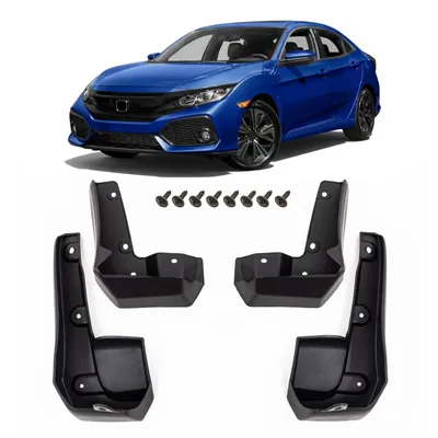 Produktbild von HERSTMOTO Schmutzfänger, 4er-Set Schmutzfänger-Kit Spritzschutz Schmutzfänger mit Befestigungssatz, passend für Honda Civic X Sedan 2019-2021
